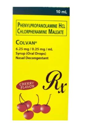 COLVAN Phenylpropanolamine Hydrochloride / Chlorphenamine Maleate 6 ...