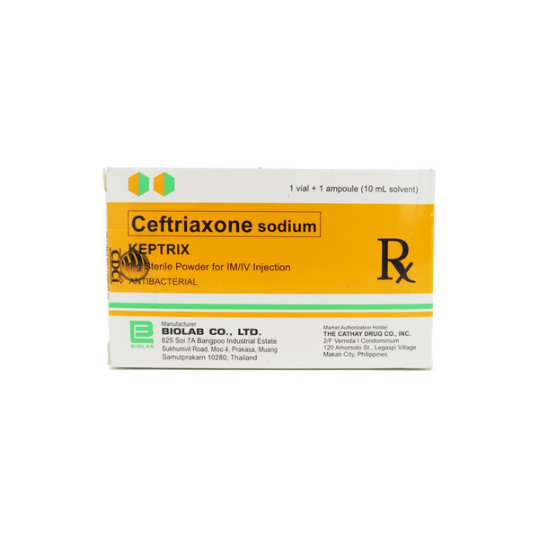 KEPTRIX Ceftriaxone Sodium 1g Powder for IM/IV Injection 1's price in ...