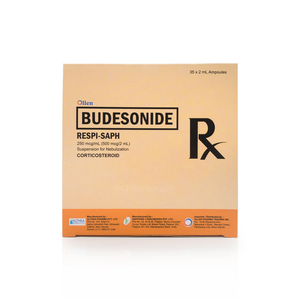 RESPI-SAPH Budesonide 250mcg/mL (500mcg/2mL) Suspension for ...